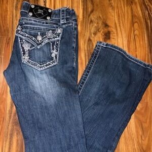 Miss Me Dark Blue Boot Cut Jeans